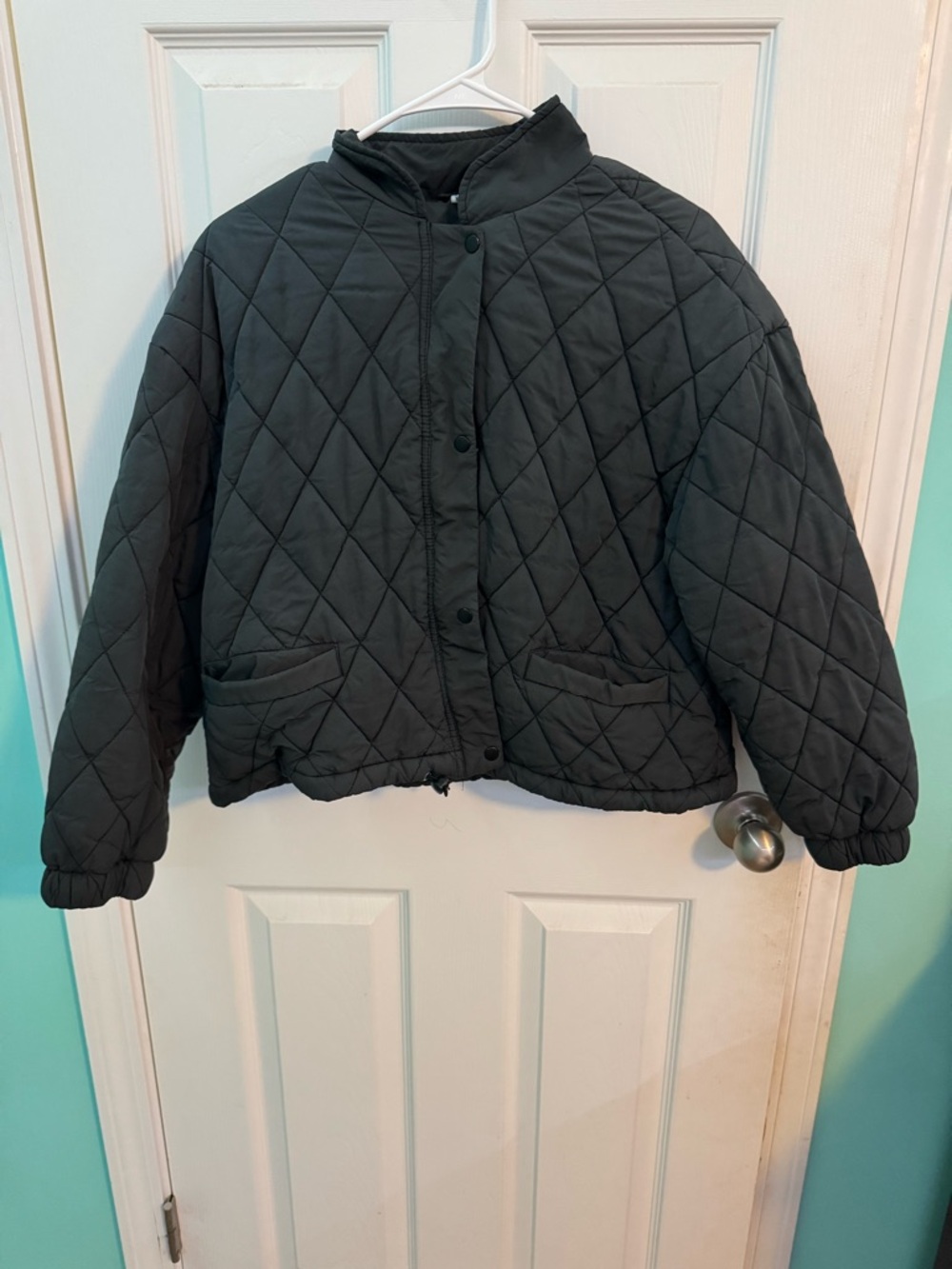 Double Zero Black Quilted Puffer Jacket